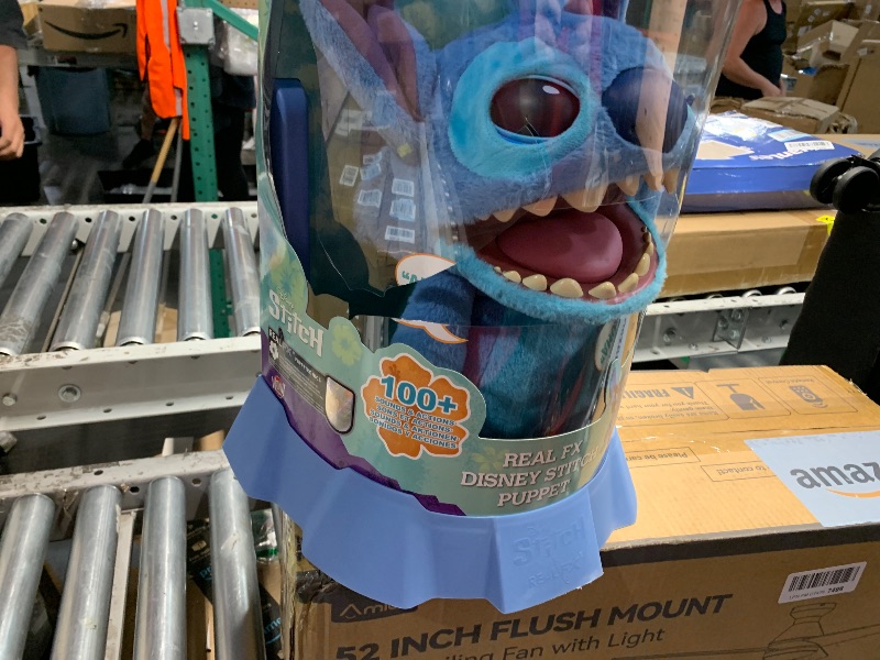 Photo 1 of **PREV USED, TEETH ARE WORN AND PAINT CHIPPED, PACKAGING IS RIPPED**
WOW! Stuff Disney Stitch Puppetronic by RealFX | with a Limited 1st Edition Certificate | Looks, Feels & Sounds Real! | Disney's Lilo & Stitch | Over 100 Action & Sounds | 18" High | Age