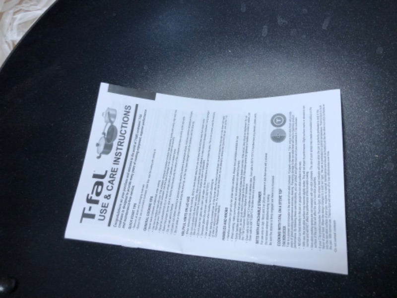 Photo 1 of ***USED AND DIRTY***
T-fal Ultimate Hard Anodized Nonstick Wok 14 Inch, Oven Broiler Safe 350F, Non Stick Stir-Fry Pan, Cookware, Pots and Pans, Kitchen, Versatile Deep Frying, Sauté, Braise, Stew, Dishwasher Safe, Black