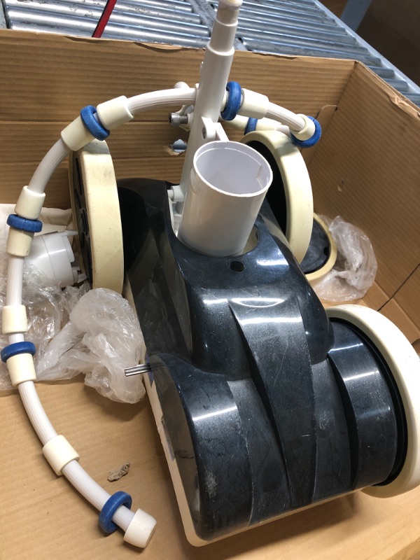 Photo 1 of (item not functional)(sold for parts)(repair) Amptyhub Pool Pressure Side Sweeper: Professional Solution for Cleaning Your Swimming Pool (Four Wheels Better Than Three)