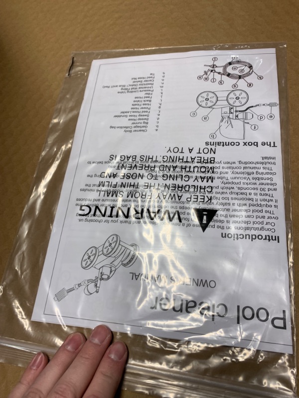 Photo 1 of (item not functional)(sold for parts)(repair) Amptyhub Pool Pressure Side Sweeper: Professional Solution for Cleaning Your Swimming Pool (Four Wheels Better Than Three)