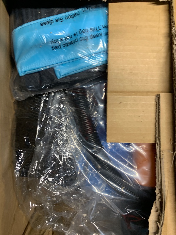 Photo 1 of FOR PARTS *** Danrelax 8' Round Inflatable Floating Dock, Sunchill Float Ring, Hammock Tanning Pool with 4in Woven Fabric, Manual Pump for 1-2 Min Quick Inflate/Deflate, Fits 2-8, Ideal for Lakes, Pools, Oceans