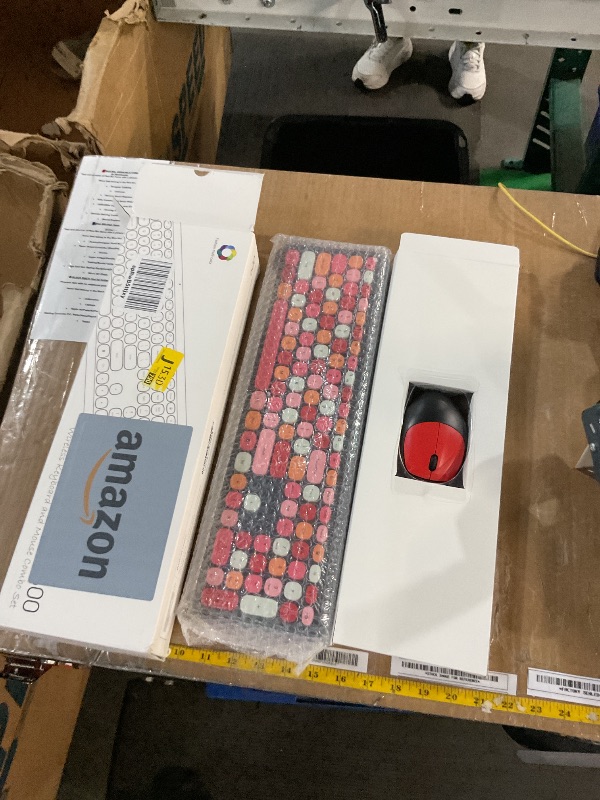 Photo 1 of Dilter Wireless Keyboard and Mouse Combo, 2.4 GHz Full-Sized Office Keyboard and Mouse, USB Receiver Plug and Play for Windows 7 8 10, PC, Laptop (Black Colorful)