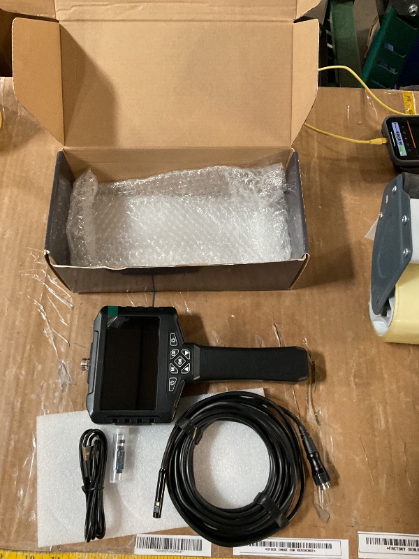 Photo 1 of [Dual-Lens] Inspection Endoscope, Industrial Borescope Camera with Light, IP67 Waterproof Drain Pipe Scope Camera, 16.5ft Semi-Rigid Cord Borescope with Light, 1080 HD Screen(32GB Capacity)