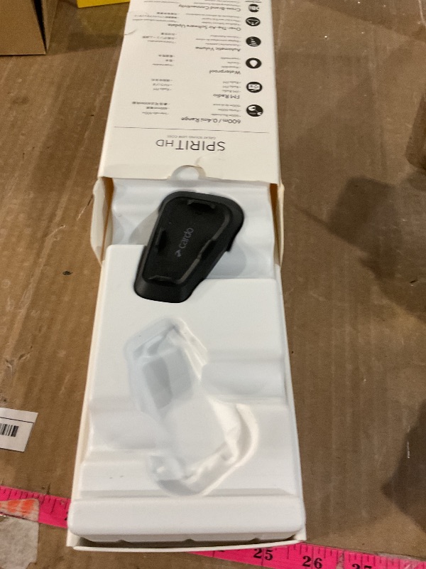 Photo 1 of ***PARTS ONLY***Cardo Systems Spirit HD Motorcycle Bluetooth Communication Headset - Black, Dual Pack
