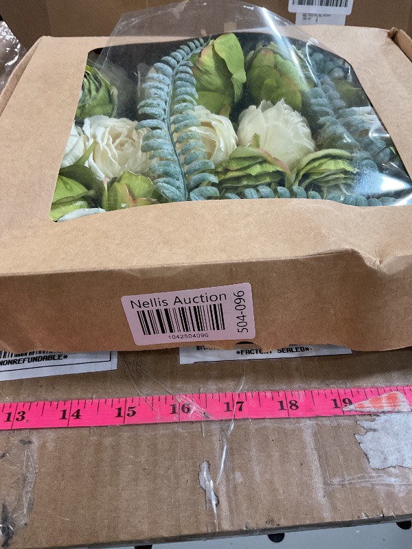 Photo 1 of ***(HEAVILY USED)***
IPOPU White Roses Artificial Flowers Heads Bulk, 25pcs Vintage Dried Flowers Artificial Rose Heads Green Fake Rose Wedding Centerpieces for Dining Table Decor Wall Flowers Decorations (White Green)