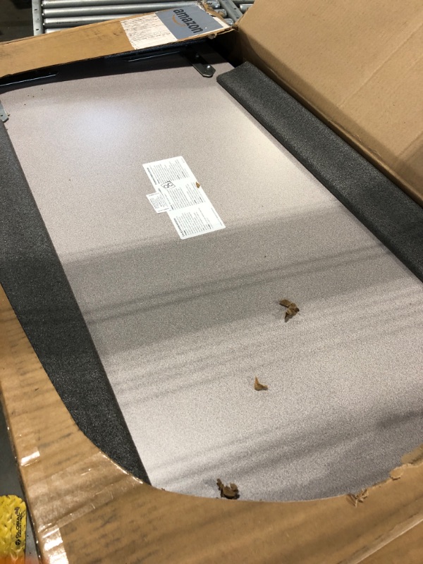Photo 1 of **LEGS MISSING**
Factory Direct Partners FDP Rectangle Activity School and Office Table (24 x 48 inch), Standard Legs with Ball Glides, Adjustable Height 19-30 inches - Gray Top and Blue Edge