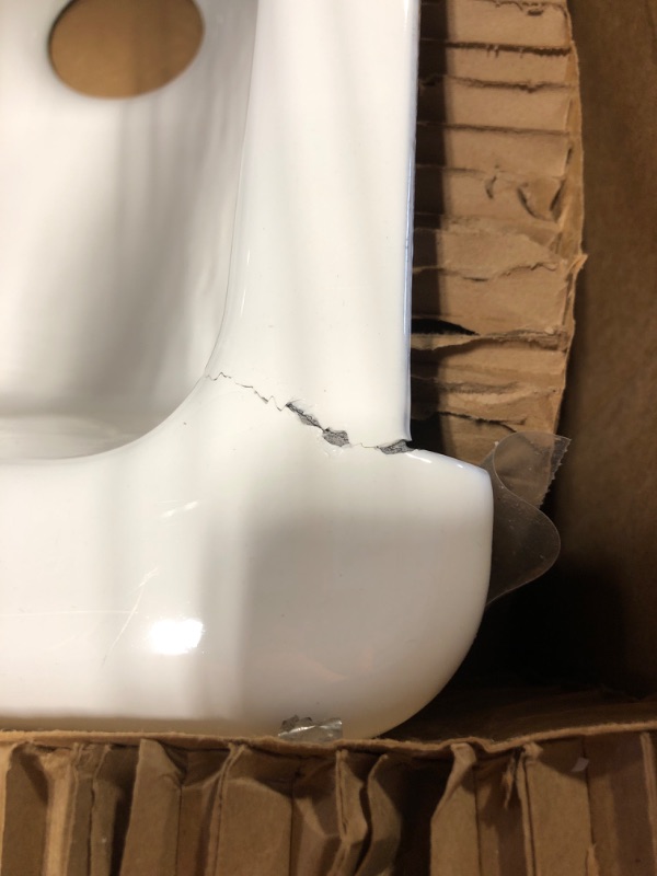 Photo 1 of KOHLER K-6486-0 Whitehaven Farmhouse Self-Trimming Undermount Single-Bowl Kitchen Sink with Short Apron, 30 Inch, White