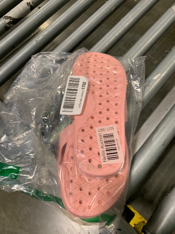 Photo 1 of shevalues Shower Shoes for Women with Arch Support Quick Drying Pool Slides Lightweight Beach Sandals with Drain Holes, Pink 8-9 Women / 6.5-7.5 Men