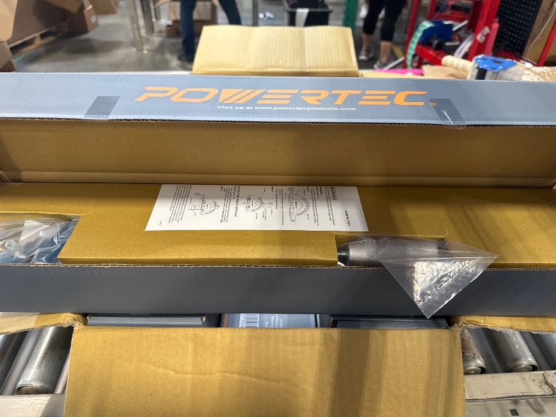 Photo 1 of POWERTEC Table Saw Precision Miter Gauge System w/27 Angle Stops & 3/4"x3/8" T-Slotted Miter Bar w/Removable T-Slot Plate; Includes 24"x3" Multi T–Track Fence, Flip Stop, Case of 6 Sets