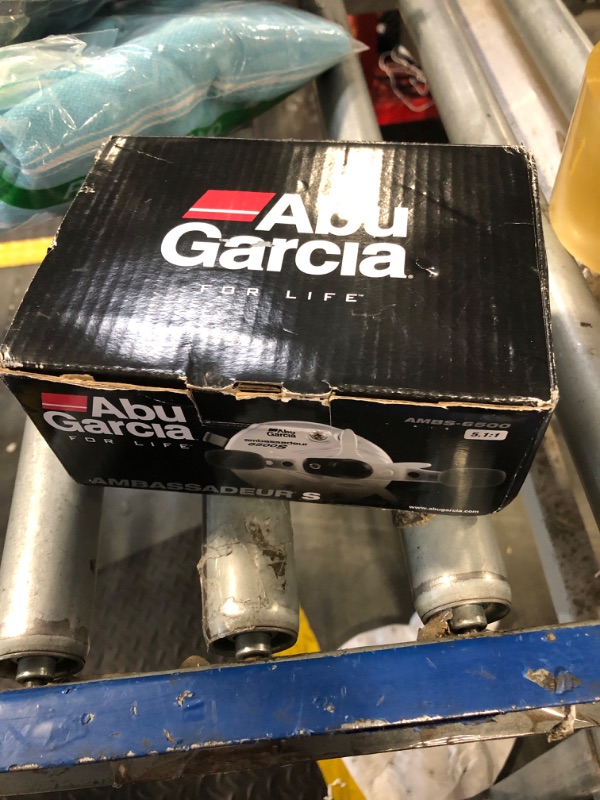 Photo 1 of Abu Garcia Ambassadeur S Conventional Reel, Size 6500 (1292736), 1 Stainless Steel Ball Bearings + 1 Roller Bearing, Synthetic Star Drag, Max of 11lb | 4.9kg,Black
