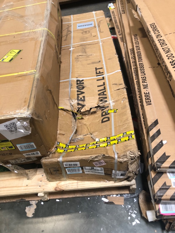 Photo 1 of VEVOR Drywall Lift, 16ft Drywall Panel Hoist, Drywall Rolling Lifter of 150lb Load Capacity Lifting Tool, Steel Material with Telescopic Arm & 3 Lockable Wheels, 48 x 192 Inch Plasterboard Size