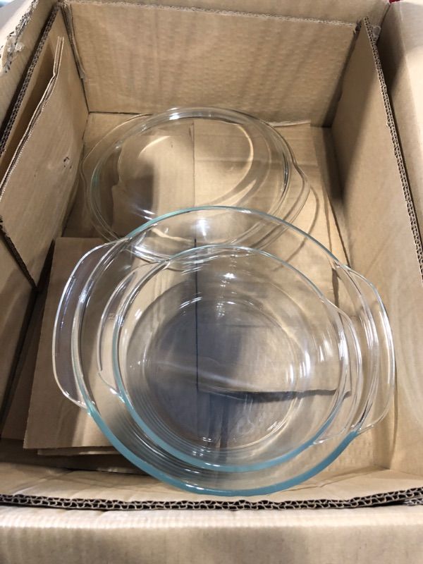 Photo 1 of **PARTIAL SET** M MCIRCO [1 22 Oz Glass Meal Prep Containers,Glass Food Storage Containers with lids,Glass Lunch Containers,Microwave, Oven, Freezer and Dishwasher, White