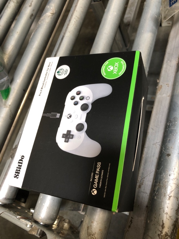Photo 1 of 8Bitdo Pro 2 Wired Controller for Xbox, Hall Effect Joysticks and Hall Triggers, 3.5mm Audio Jack, Compatible with Xbox Series X|S, Xbox One, Windows 10/11 - Officially Licensed (White)