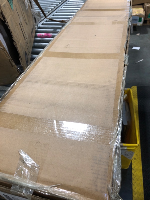 Photo 1 of LUBEDCY California King Size Bed Frame with Rustic Wood Headboard, Metal Heavy Duty Platform Frame, No Box Spring Needed, Cal King Platform Bed Frame with Headboard (Black, California King)