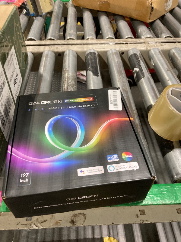 Photo 1 of Galgreen RGB+IC Neon Rope Lights, 16.4ft WiFi Gradient LED Strip Lights with Remote, Music Sync, Waterproof Flexible Smart Led Lights for Bedroom, Works with Alexa, Indoor Outdoor Christmas Decor