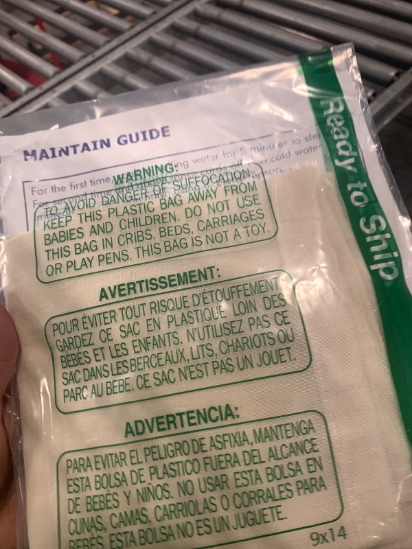 Photo 1 of  Reusable Cheesecloth, Grade 100, 20x20 Inch Hemmed Cheese Cloth for Straining Craft, 100% Cotton Unbleached Cloth Strainer for Cooking, Baking, Juicing, Cheese Making (40×50 Threads)