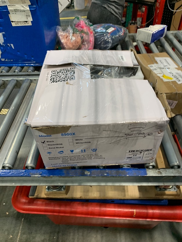 Photo 1 of Goniyado 52" Low Profile Ceiling Fans with Lights and Remote,Black Outdoor Ceiling Fans with Quiet DC Motor, Dimmable 6 Speeds Reversible,Modern Flush Mount Light Fans for Living Room Patio Kitchen