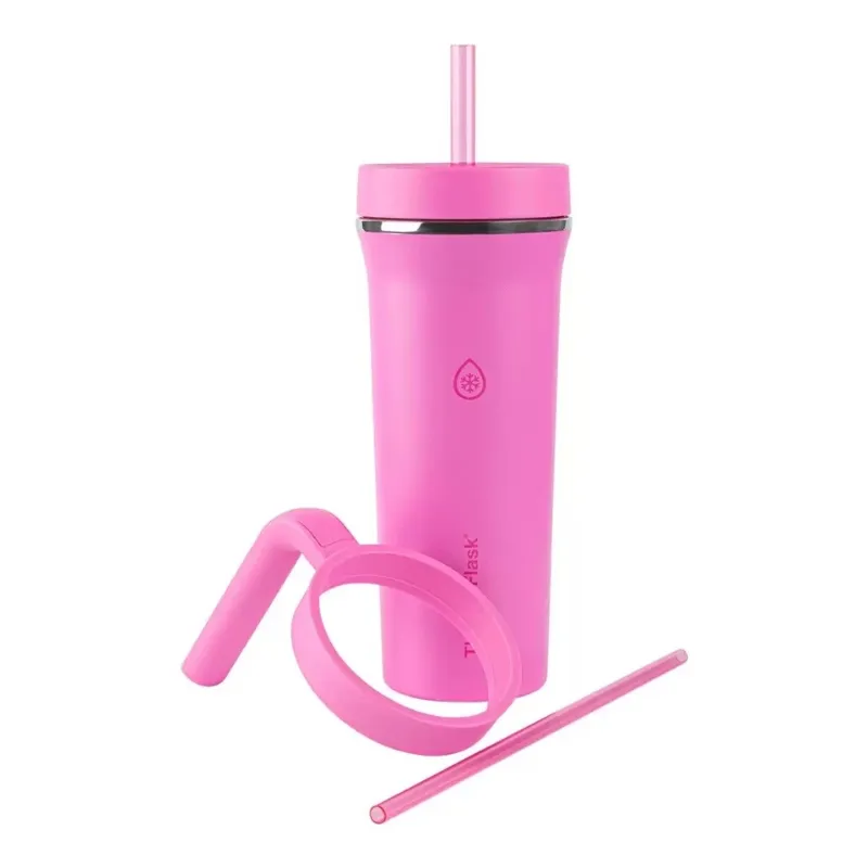 Photo 1 of [Missing Straw] ThermoFlask 32oz Insulated Standard Straw Tumbler with Handles Choice Colors