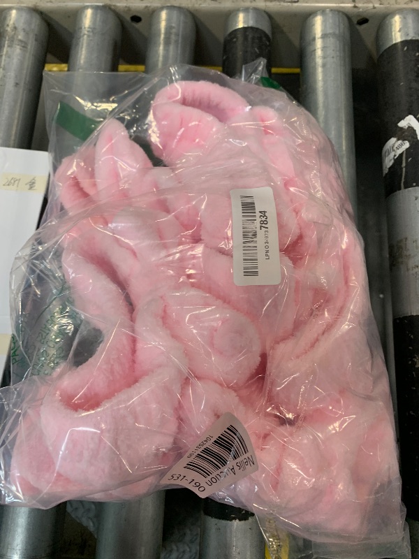 Photo 1 of 10 Pcs Pink Makeup Headbands, Hair Band for Washing Face, Soft Coral Fleece Makeup Headband for Girls, Bow Hair Bands, Beauty Headbands for Face Washing Shower Skin Care Yoga