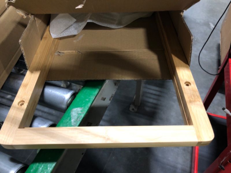 Photo 1 of Bamboo shelf multi-functional four-layer shelves storage solution - bamboo, simple design,easy assembly stylish design essential space saving tool for office living room kitchen bathroom and bedroom