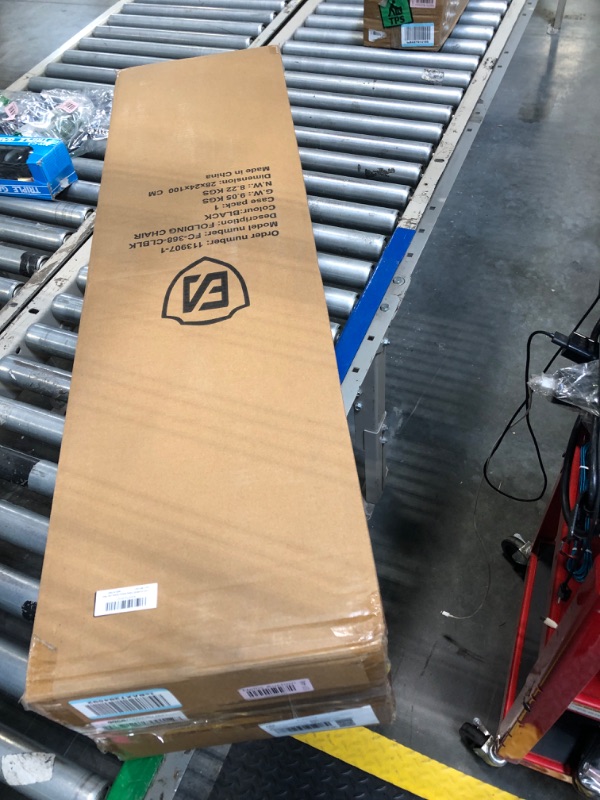 Photo 1 of EVER ADVANCED Oversized Folding Rocking Camping Chair, Padded Portable Rocker Chair for Patio, Lawn and Outdoors, Heavy Duty Hard Armchair for Adults Supports 400lbs, Black