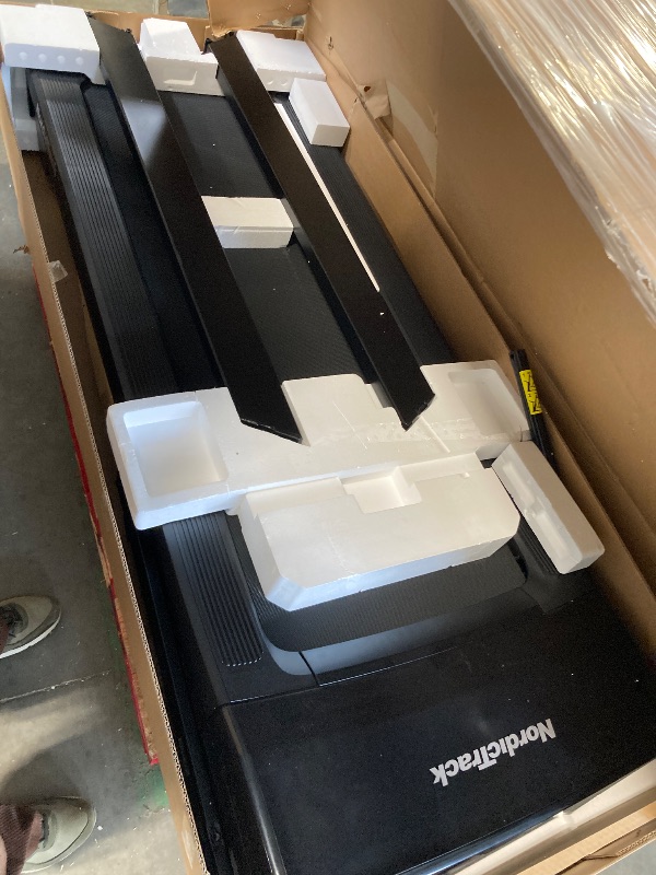 Photo 1 of * USE FOR PARTS.. TREADMILL TRACK ONLY**
NordicTrack T Series 10 Treadmill with 10" Tilting Touchscreen and Compact Design