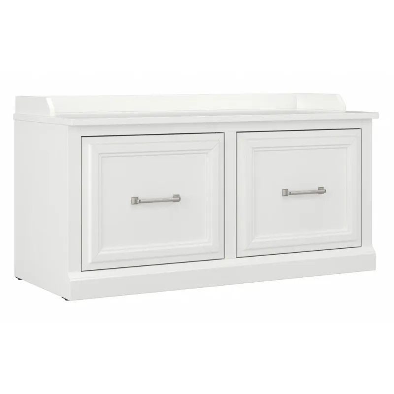 Photo 1 of ***MAPLE/BEIGE COLOR*** Woodland 40W Shoe Storage Bench with Doors
