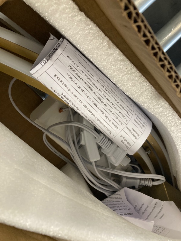 Photo 1 of CANEOE Modern Wall Sconce Set of Two with Remote Control, Dimmable Indoor Led Wall Sconce Lighting Set of 2, 39Inch Wall Light Fixtures, Gold Led Wall Lamps for Living Room Bedroom Bathroom Hallway