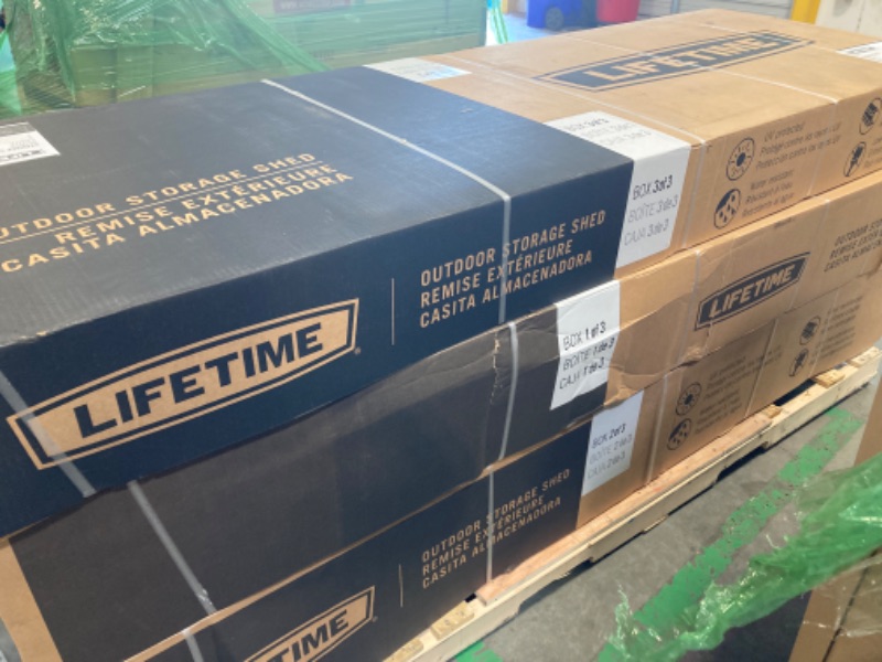 Photo 1 of ****MULTIPLE BOX SET**** Lifetime 6446 Outdoor Storage Shed, 8 x 15 Foot, Desert Sand