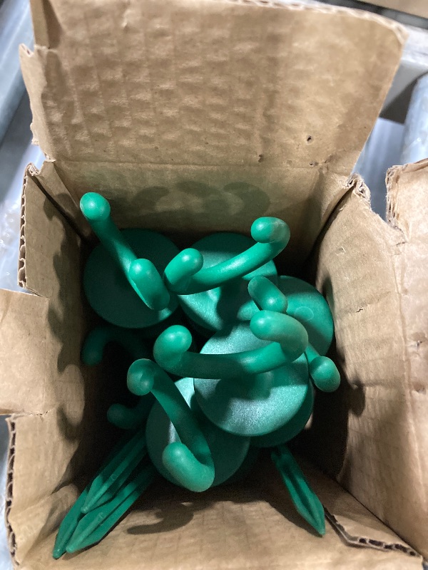 Photo 1 of 10 Pcs Green Garden Hose Guide holiday lights Holder High High Toughness plastic Nails Tools For Irrigation And Sprinkler Protect Your Plants