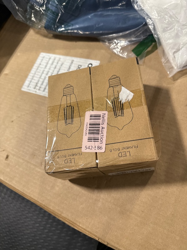 Photo 1 of 12V Edison Bulb 60 watt Equivalent E26 Medium Base 12V LED Light Bulb, AC/DC 12V-36V 6W Warm White 2700K Vintage Low Voltage Bulb for RV, 2 Pack