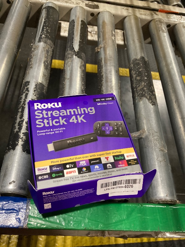 Photo 1 of **MIssing streaming stick**Roku Streaming Stick 4K - HDR & Dolby Vision Roku Streaming Device for TV with Voice Remote & Long-Range Wi-Fi - Free & Live TV