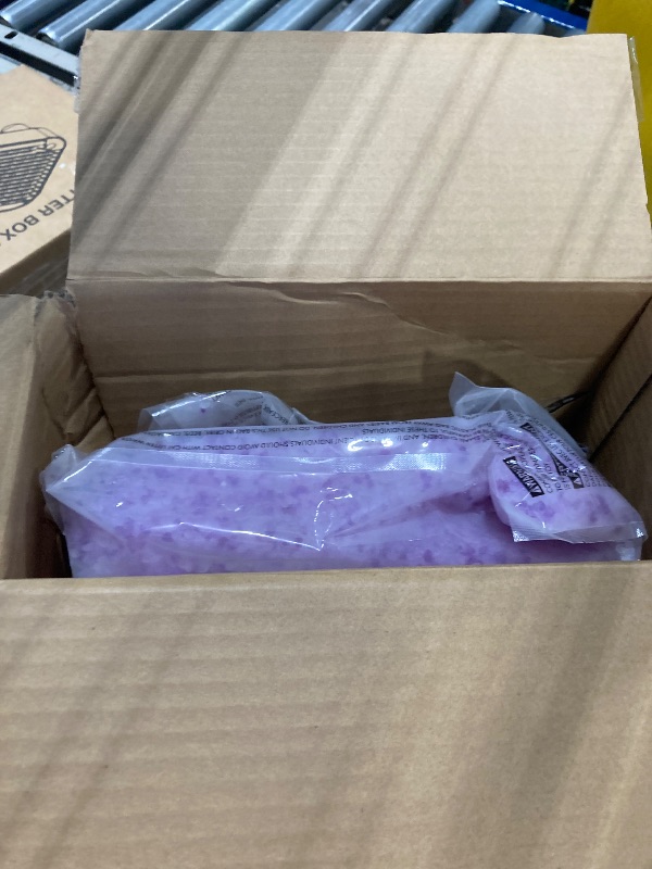 Photo 1 of **1 bag was opened**PetSafe ScoopFree Premium Crystal Cat Litter - Outperforms Clay Litter - Less Tracking, Dust for A Fresh Home - Non-Clumping - Two 4.3 lb Bags of Litter (8.6 lb Total) - Lavender