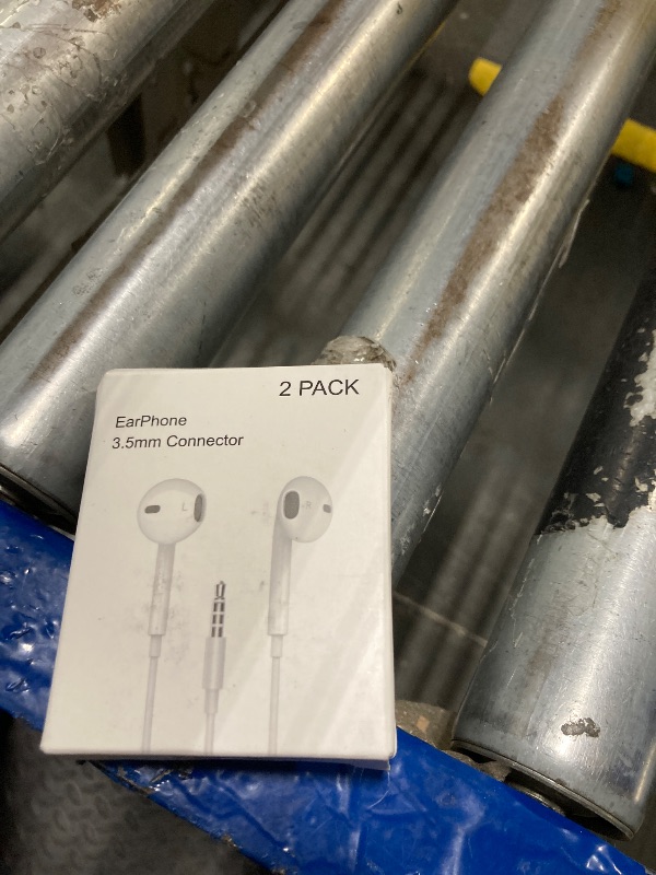 Photo 1 of 2 Pack for Apple Earbuds Wired [Clear Call], [MFi Certified] 3.5mm Headphones with Microphone Volume Control HiFi Stereo for iPhone/iPad/Kindle/Weather RadioLPNO354864722
