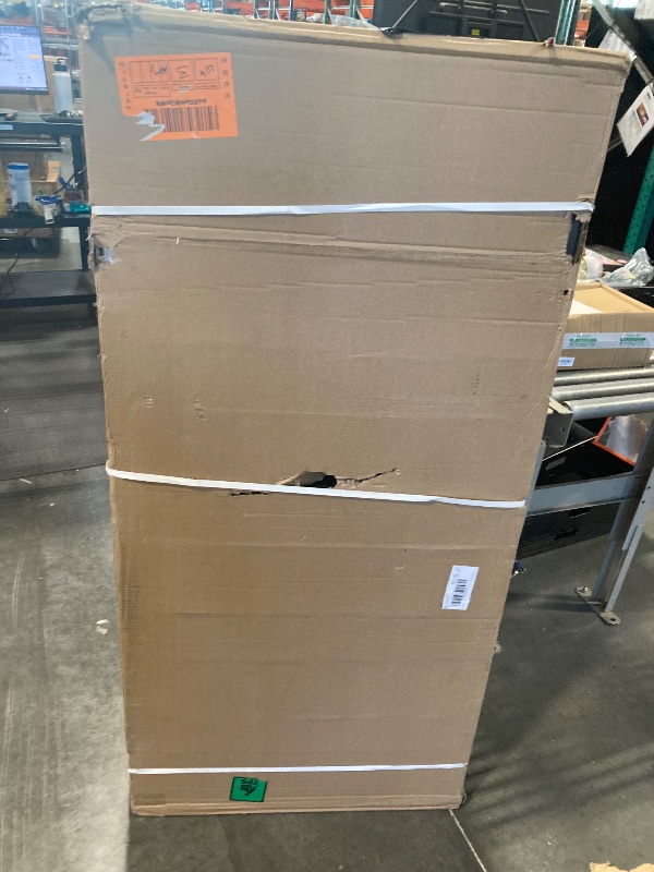 Photo 1 of **factory sealed**Keter Denali 150 Gallon Resin Large Deck Box with Double Wall 20mm Panels - Paintable and Drillable-Organization and Storage for Patio Storage Box and Outdoor Items, Grey & Black