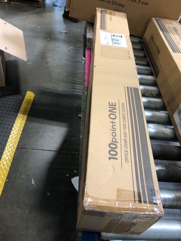 Photo 1 of 100pointONE Office Chair Mat for Low Pile Carpet, Clear Desk Chair Mat for Carpeted Floors, Sturdy Office Chair Floor Mat 55"x35".