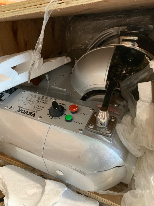 Photo 1 of ** FINAL SALE / NO RETURN  ONLY PARTS ** VEVOR Commercial Mixer, Commercial Food Mixer 10Qt Stainless Steel Bowl, 450W Commercial Stand Mixer with 3 Speeds Adjustable, Dough Hook Whisk Beater Included, Perfect for Bakery Pizzeria, Silver