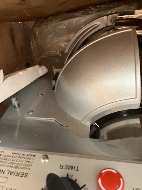 Photo 1 of ** FINAL SALE / NO RETURN  ONLY PARTS ** VEVOR Commercial Mixer, Commercial Food Mixer 10Qt Stainless Steel Bowl, 450W Commercial Stand Mixer with 3 Speeds Adjustable, Dough Hook Whisk Beater Included, Perfect for Bakery Pizzeria, Silver