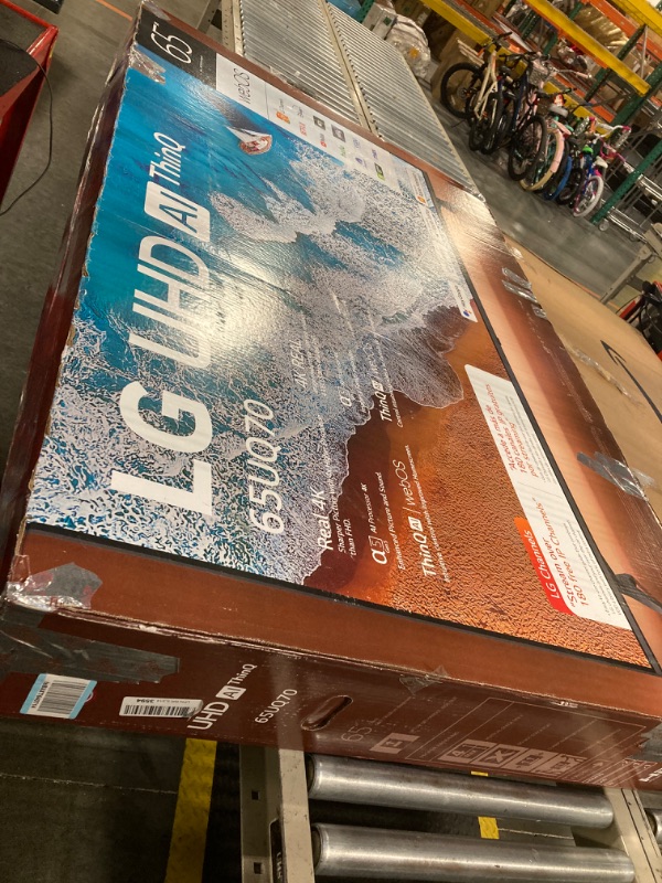 Photo 1 of **ONLY PARTS ** LG 65-Inch Class QNED80T Series LED Smart TV 4K Processor Flat Screen with Magic Remote AI-Powered with Alexa Built-in (65QNED80TUC, 2024)