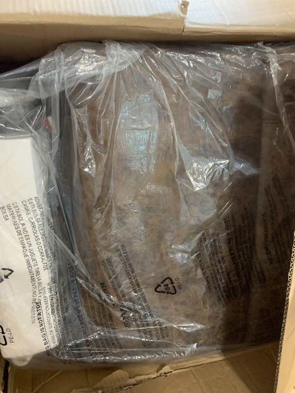 Photo 1 of **for parts only box 1 of 3** CANMOV Faux Leather Power Lift Recliner Chair with Massage and Heat for Elderly, Dual Motor, Electric with Adjustable Headrest, USB Ports, 2 Concealed Cup Holders, Brown