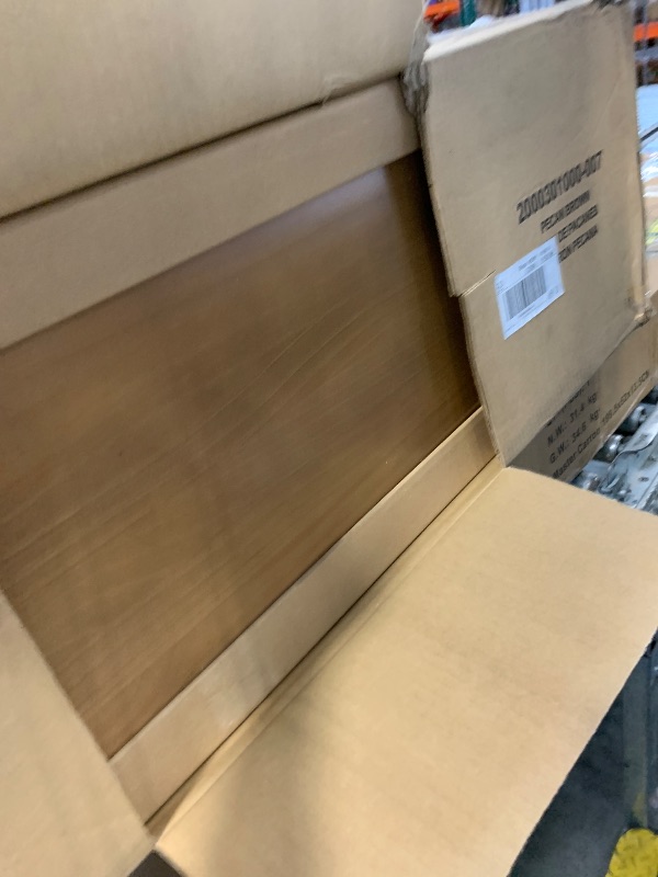 Photo 1 of Plank+Beam 72 Inch Mid Century Modern Dining Table, Solid Wood Kitchen & Dining Room Table for 6, Minimalist Table for Dining Room, Rectangular Dinette Table, Pecan