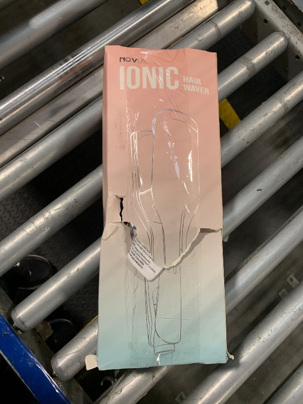 Photo 1 of **DAMAGE TO THE BOX**NOVUS Curling Iron Hair Crimper Waver - 1.4 Inch Anti-Scald Rovy Waves Curling Wand, Ionic Deep Waver Hair Curler Tool with Ceramic 2 Barrel for All Hair Types, Auto Shutdown Protection