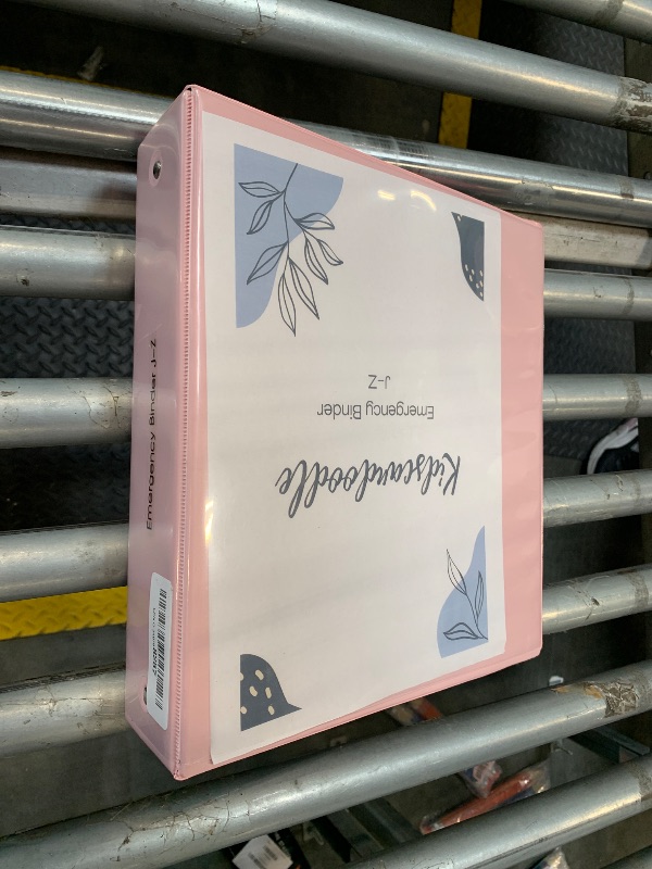 Photo 1 of ** 1 PC *** SUNEE 3 Ring Binder 2 Inch 2 Pack, Clear View Binder Three Ring PVC-Free (Fit 8.5x11 Inches) for School Binder or Office Binder Supplies, Pink Binder