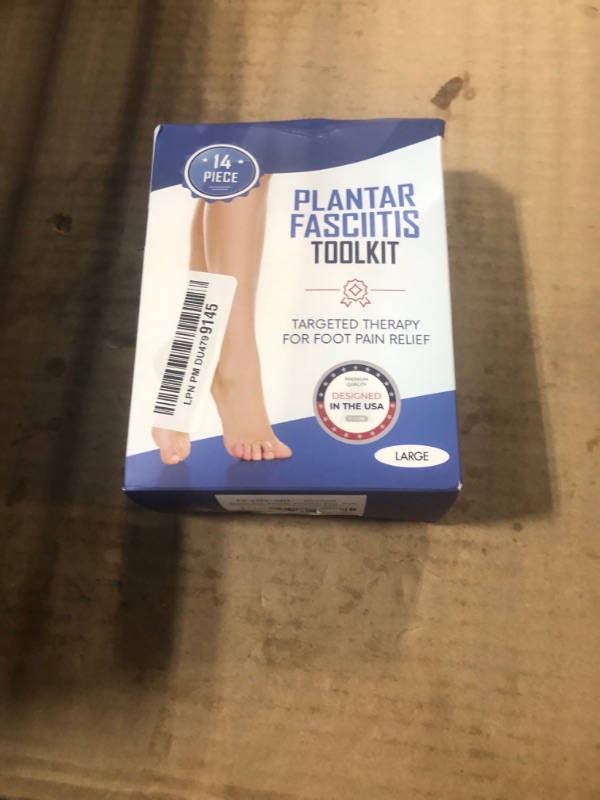 Photo 1 of Plantar Fasciitis Foot Pain Relief 14 Piece Kit – HSA/FSA Eligible Premium Planter Fasciitis Support, Gel Heel Spur, Therapy Wraps, Compression Socks, Foot Sleeves, Arch Supports, Heel Cushion & Grips