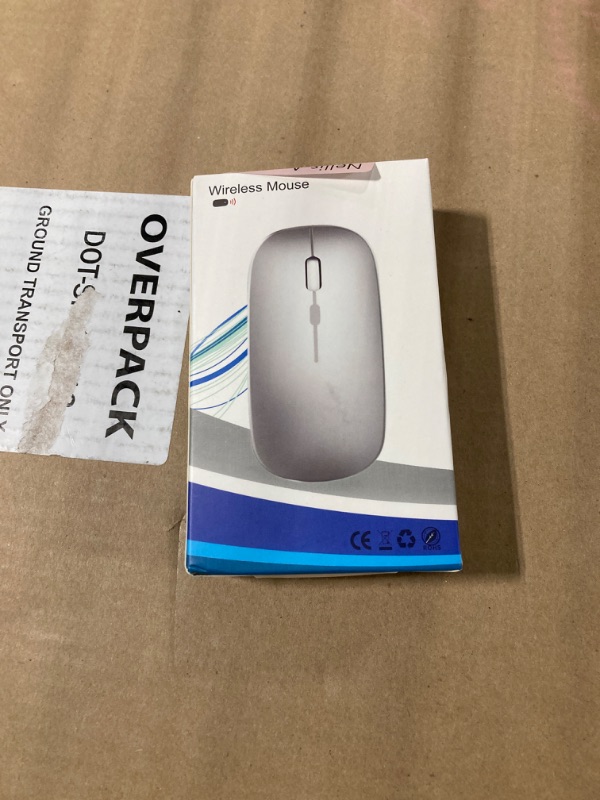 Photo 1 of AIKOKOK Wireless Bluetooth Mouse Rechargeable Laptop Mice with LED Use Portable(BT5.2 and USB 2.4G) Dual Mode Connection Silent Slim Computer Mouse for Laptop/iPad Tablet/Apple MacBook/PC (Black)