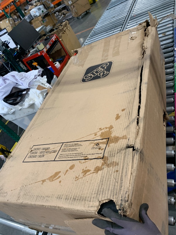 Photo 1 of Step2 Atherton Reserve Storage Mailbox & Post, Extra Storage, Weather Resistant, Large Outdoor Mailboxes, Made of Durable Plastic, Easy to Install, Flag Included, Onyx Black