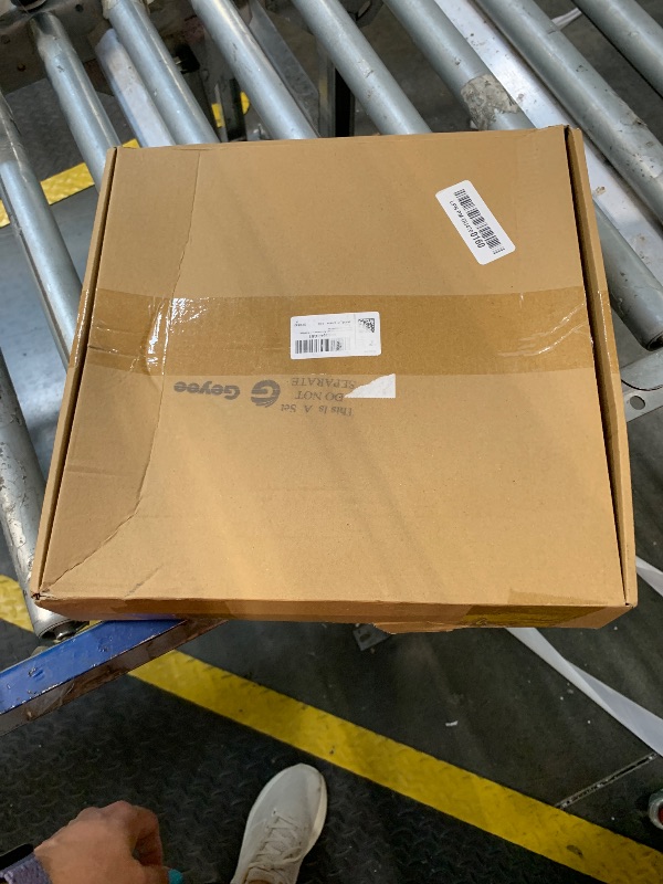 Photo 1 of Geyee 8 Pieces Balloon Box Decoration, Transparent Block with 78 Letters/ 3-Sets of A-Z for Halloween Decor Bride Shower, Baby Shower, Christmas Halloween Supplies, Birthday Boxes(White)