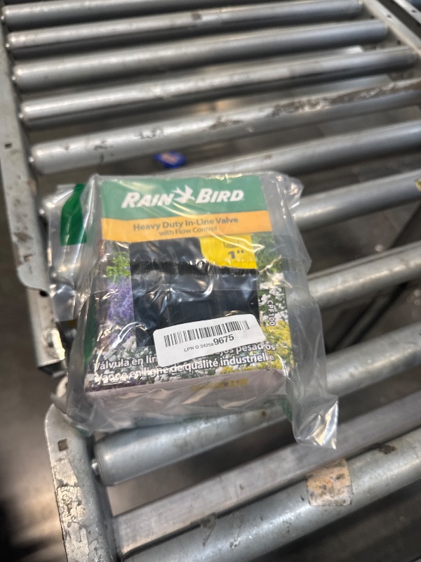 Photo 1 of Rain Bird CPF100 In-Line Automatic Sprinkler Valve with Flow Control, 1" Threaded x Female, Black