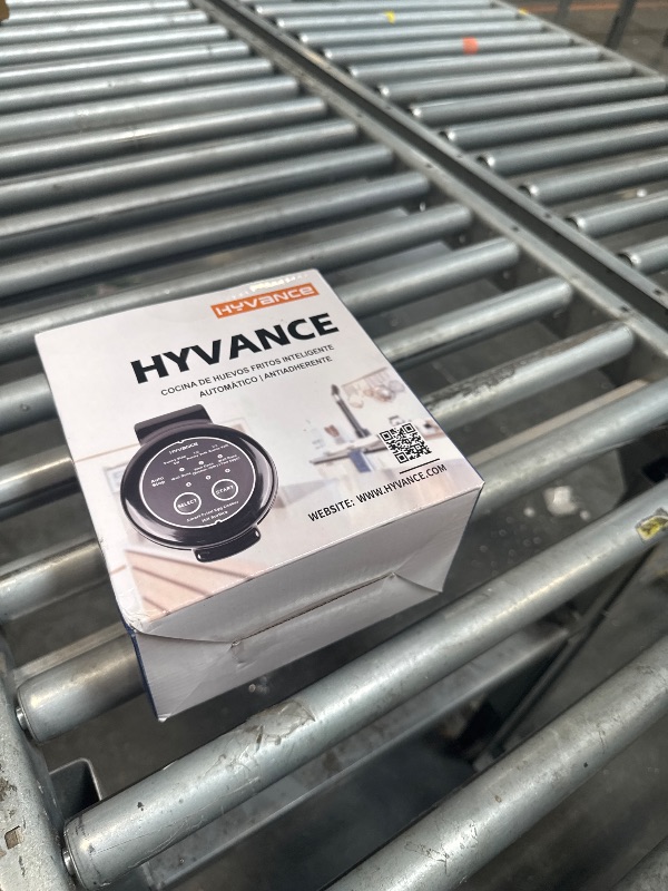 Photo 1 of Hyvance Smart Fried Egg Cooker, Automatic Fried Egg Maker for 6 Features like Sunny Side Up, Over Easy, Fully Cooked & More. Auto Power Off, Alarm, Round Shape, Non Stick Coating (Black)