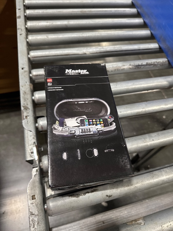 Photo 1 of Master Lock Portable Small Lock Box, Set Your Own Combination Lock Portable Safe, Personal Travel Safe, ?5900D, Gunmetal Grey